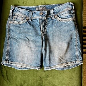 Silver Jeans - Denim Blue Women's Shorts